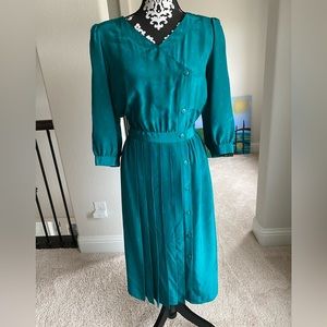 Maggy London Teal Midi Dress